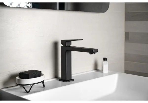 Sapho - Mosdó csaptelep TURSI 19 cm matt fekete