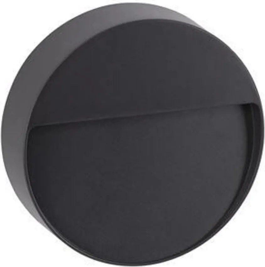 Nova Luce kültéri fali lámpa Brigi sötétszürke akril burával és diffúzorral