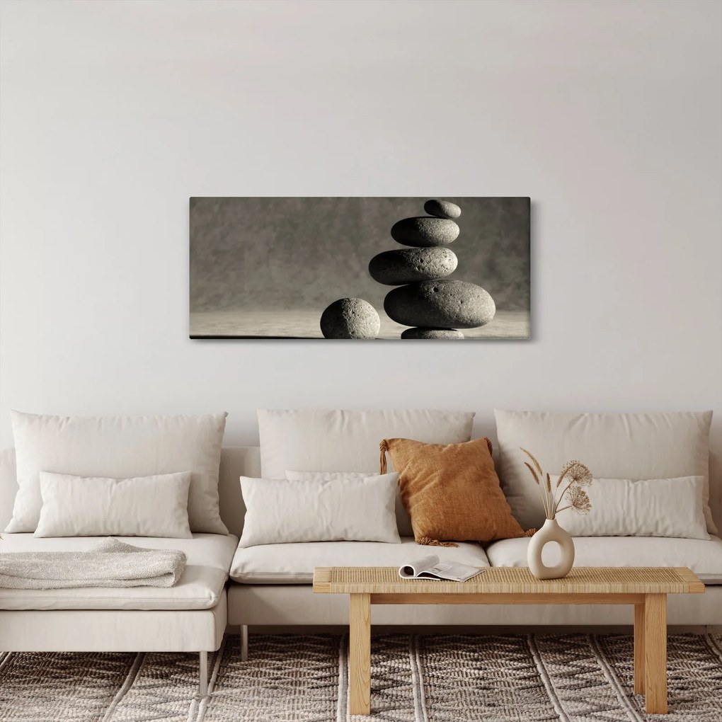 Kép - Szürke kövek (120x50 cm)