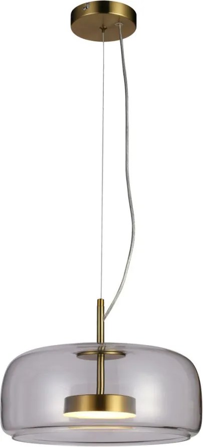 ITALUX PND-17760B-BRSSCL CASTE Modern Led Függesztett Lámpa Átlátszó, Arany LED IP20