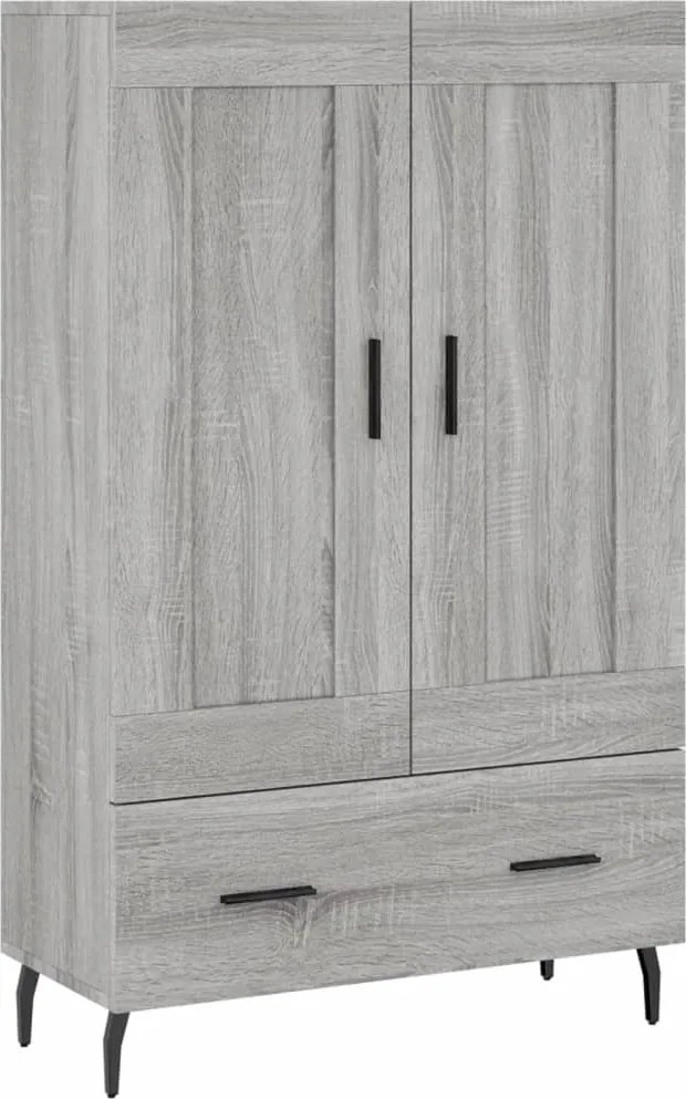 vidaXL szürke sonoma szerelt fa magasszekrény 69,5 x 31 x 115 cm