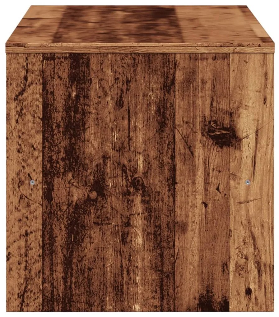 antik hatású szerelt fa TV-szekrény 120 x 40 x 40 cm