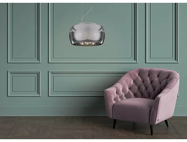 Klausen 142011 - Csillár zsinóron ORCHIDE 5xG9/3W/230V fényes króm