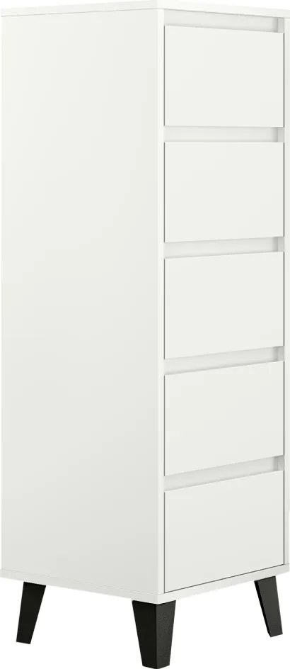Komód, fehér, BOGAN 5S40