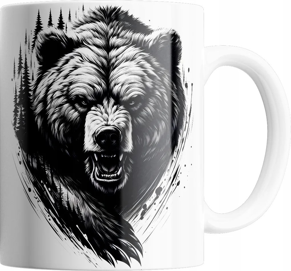 Bögre Maci Grizzly Maci Kiváló Minőség Ajándék Szöveg