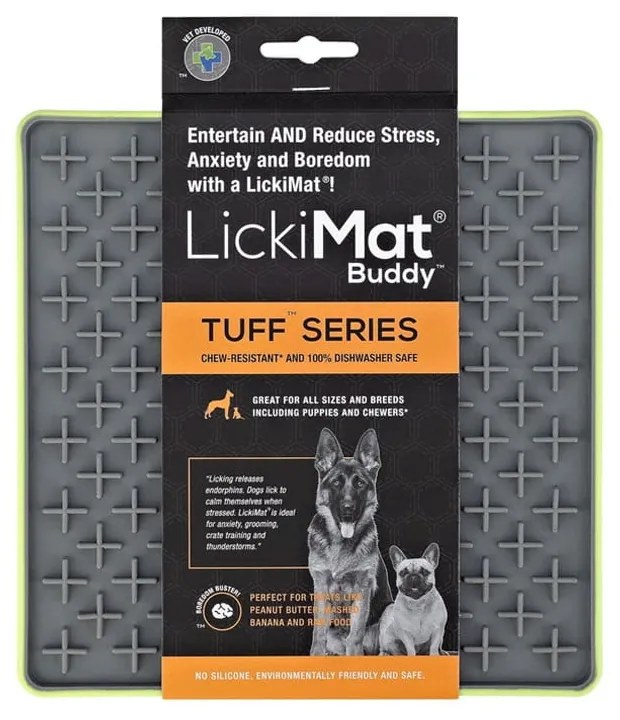 Nyalogatós alátét Buddy Tuff Green – LickiMat