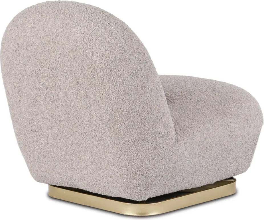 SONNY szürke forgó boucle pihenőfotel