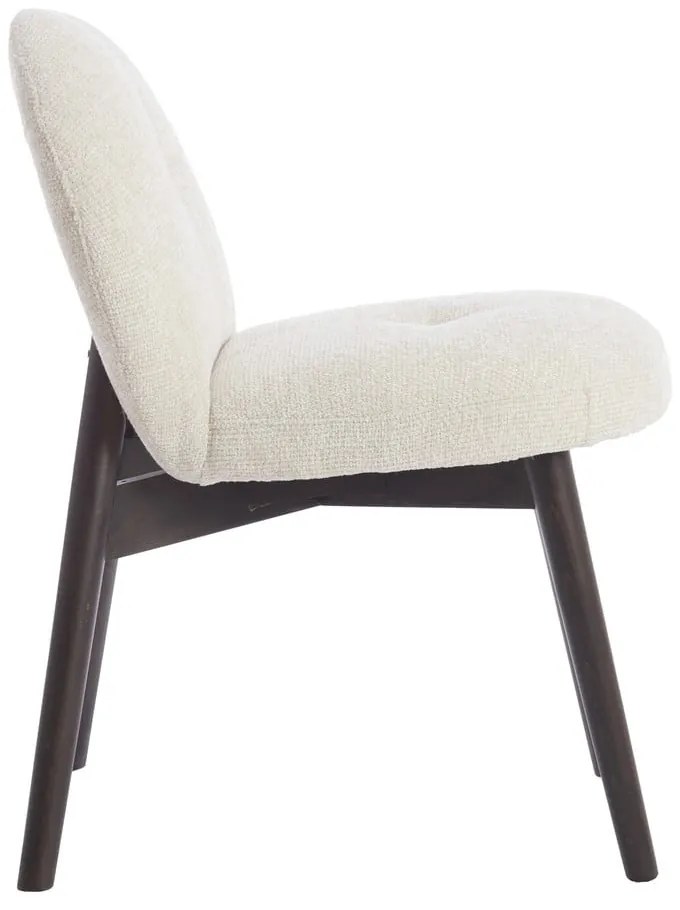 Krémszínű kárpitozott étkezőfotel szett 2 db-os Sinosa – Light & Living