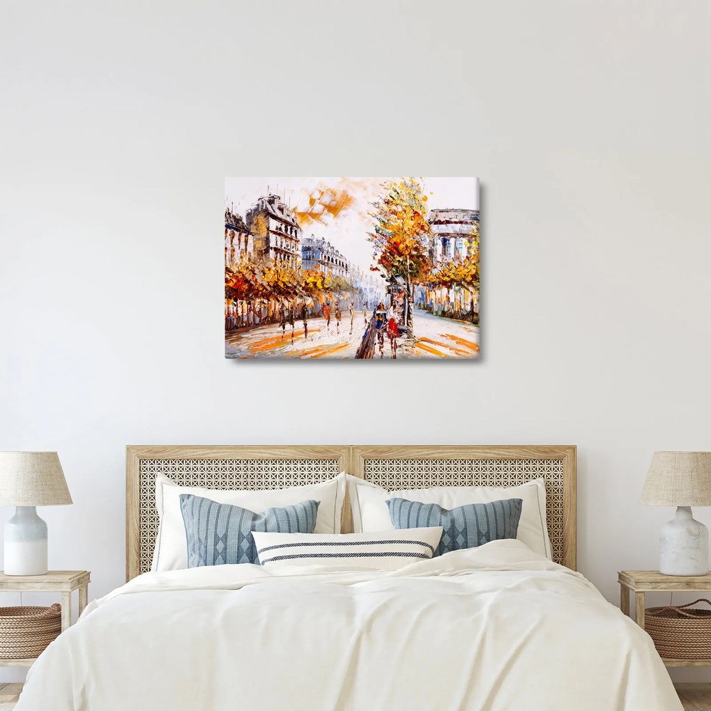 Kép - Utca Párizsban (70x50 cm)
