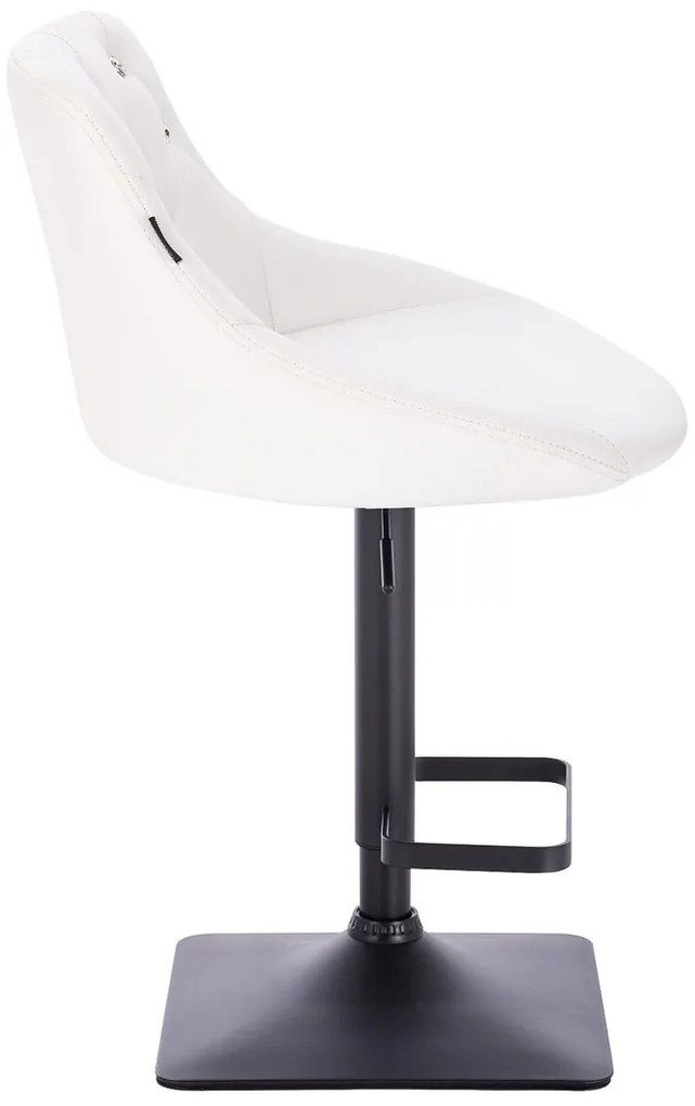 SZÉK HC931KW Fehér modern műbőr szék fekete lábbal