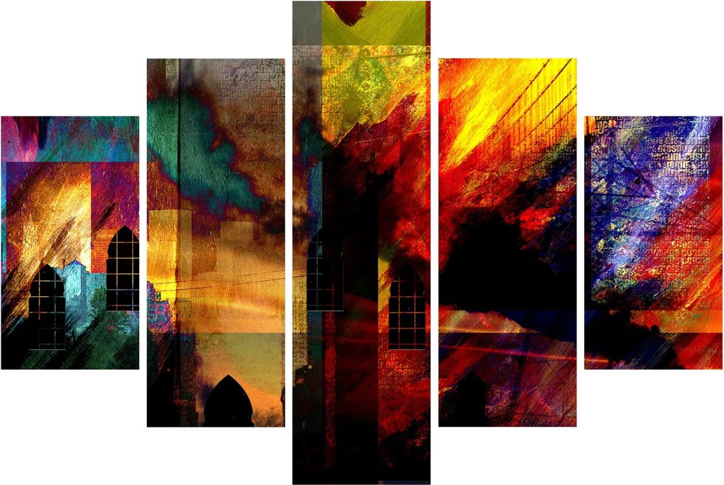 Kép - A város színes absztrakciója (150x105 cm)