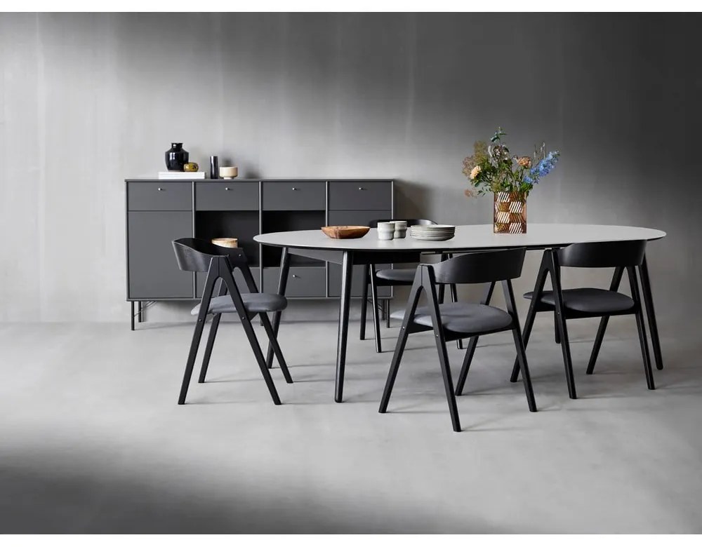 Kerek bővíthető étkezőasztal ø 135 cm Meza – Hammel Furniture