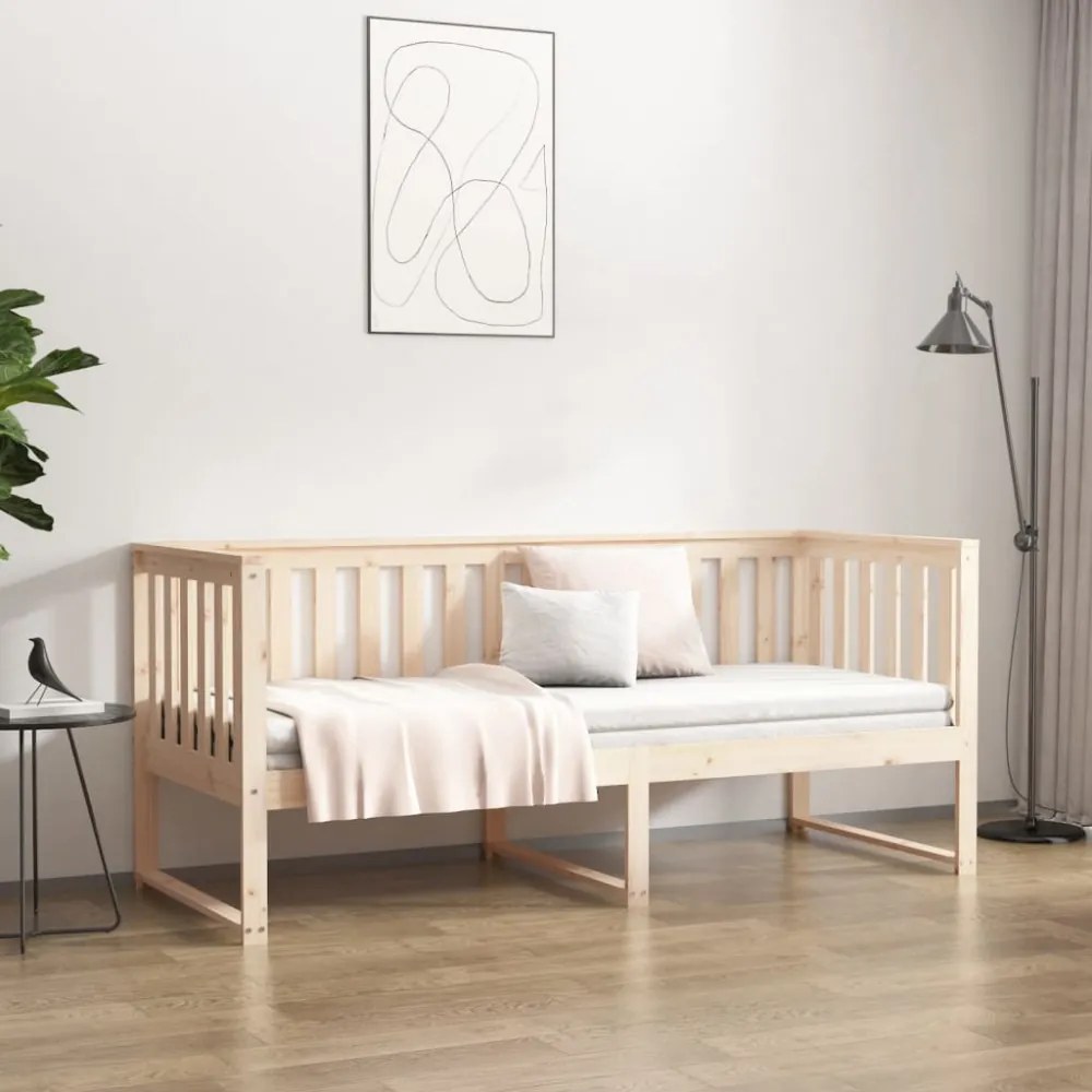 kanapéágy ágy matrac 75x190 cm tömör fa fenyőfa