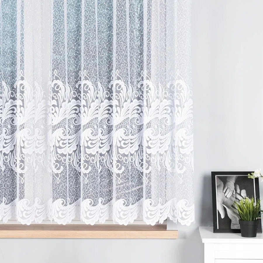 Zsakkard Függöny Nappali Szobába Konyhába 160cm fehér