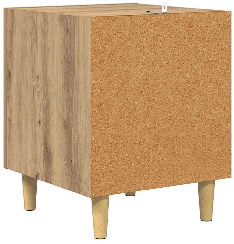 vidaXL Éjjeliszekrény Artisan tölgy 40 x 40 x 50 cm Faanyag