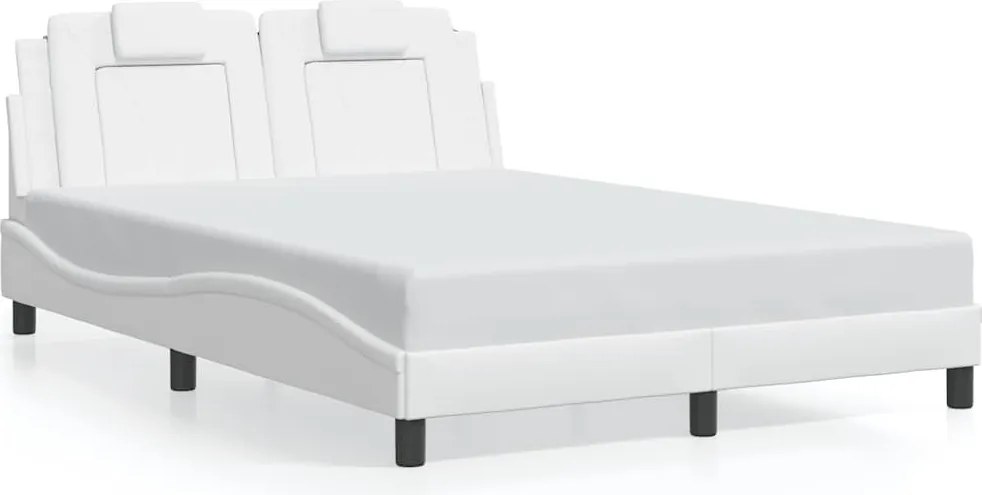 vidaXL fehér műbőr ágykeret Viana matrac nélkül 140x200 cm