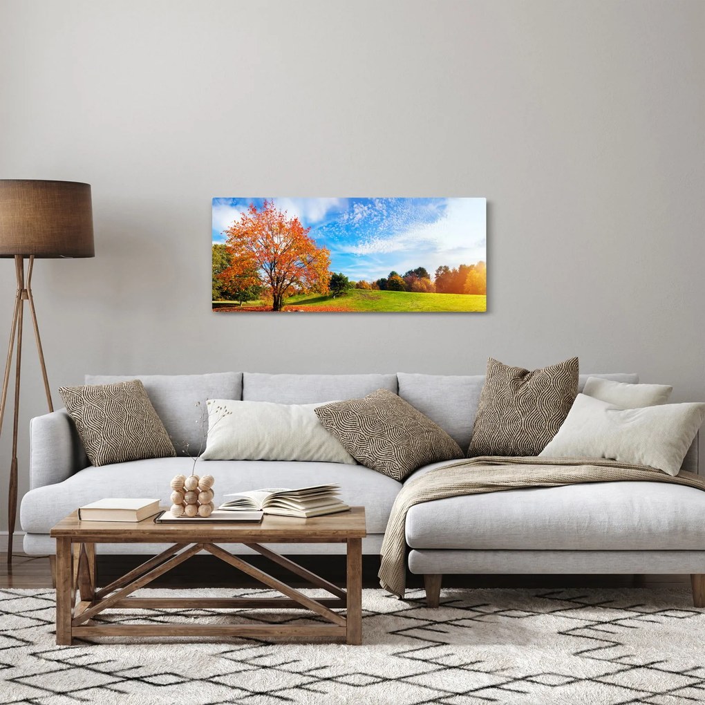 Kép - Őszi táj (120x50 cm)
