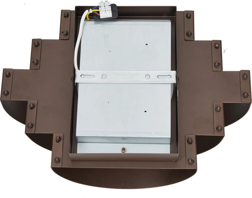 Modern bronz fali lámpa LED-del, 3 lépésben dimmelhető - Lines