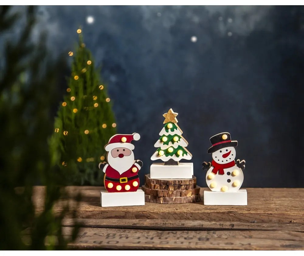 Fehér-zöld fénydekoráció karácsonyi mintával Freddy – Star Trading