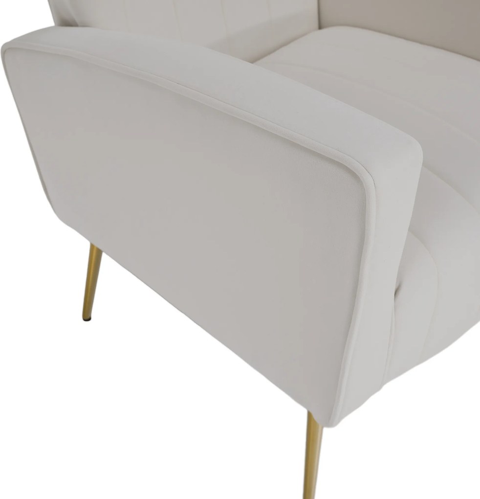 Relaxfotel, bézs Velvet szövet, BARET