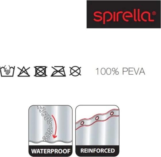 Zuhanyfüggöny 180x200 cm Kuapa – Spirella