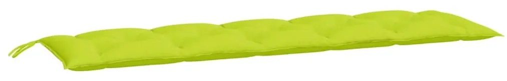 2 db élénkzöld oxford szövet kerti padpárna 180 x 50 x 7 cm