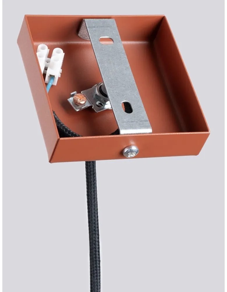 Téglavörös függőlámpa Fideus – Sollux