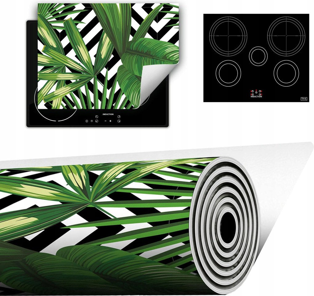 Vinyl Szőnyeg A Konyhába Több Hely 70x52 zöld virág