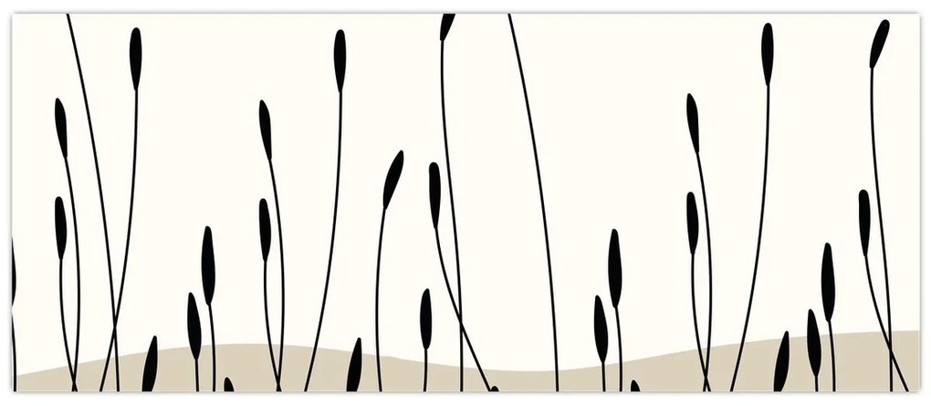 Kép - Grafikus rét N⁰3 (120x50 cm)