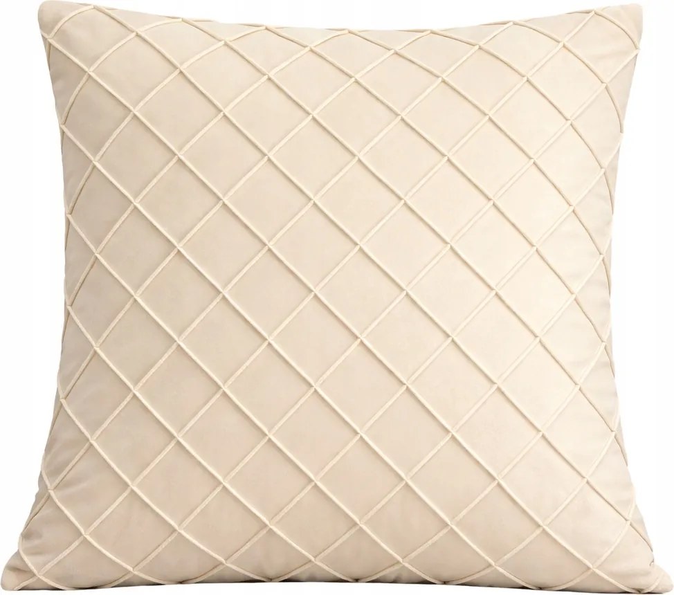 Dekoratív párnahuzat Eko 40x40 bársony bézs 3D Jasiek