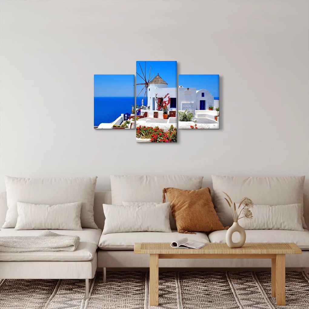 Kép - Kis ház Görögországban (90x60 cm)