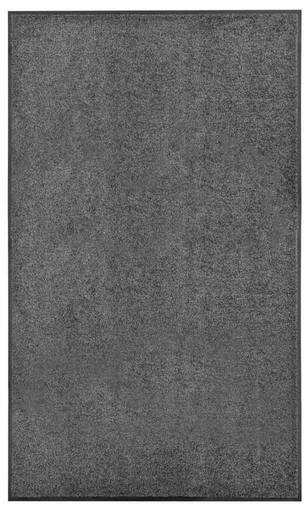 antracitszürke kimosható lábtörlő 90 x 150 cm