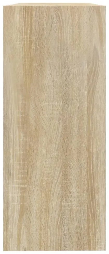 sonoma tölgy térelválasztó könyvszekrény 100 x 30 x 72 cm