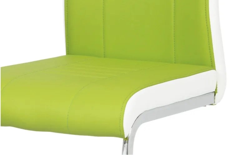 Modern Szánkótalpas Étkezőszék Lime-Zöld Színben Dcl-406