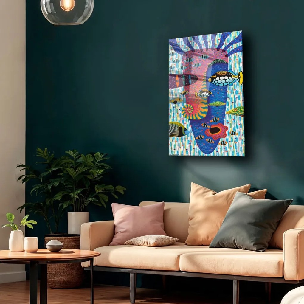 Camtbl-025 edzett üvegkép, 50 x 70 cm