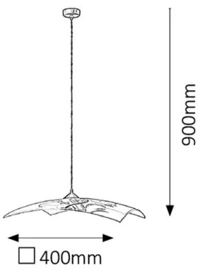 Rabalux 3694 - Csillár ELINA 1xE27/60W/230V