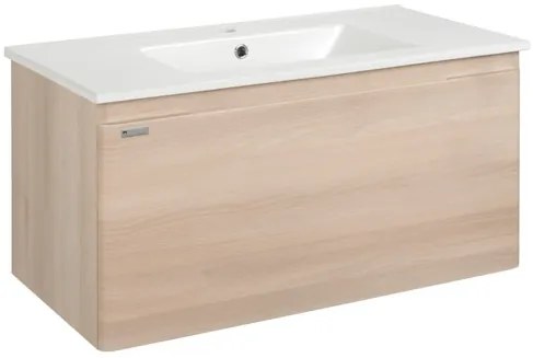 Naturel Ancona Fürdőszobaszekrény mosdóval 100x45x46 cm akác ANCONA2100DV