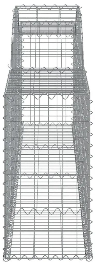 25 db íves horganyzott vas gabion kosár 300x30x60/80 cm