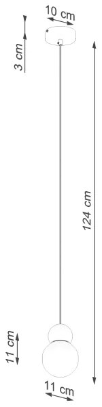 Sollux SL.1390 - Csillár zsinóron PEKKA 1xG9/8W/230V fehér