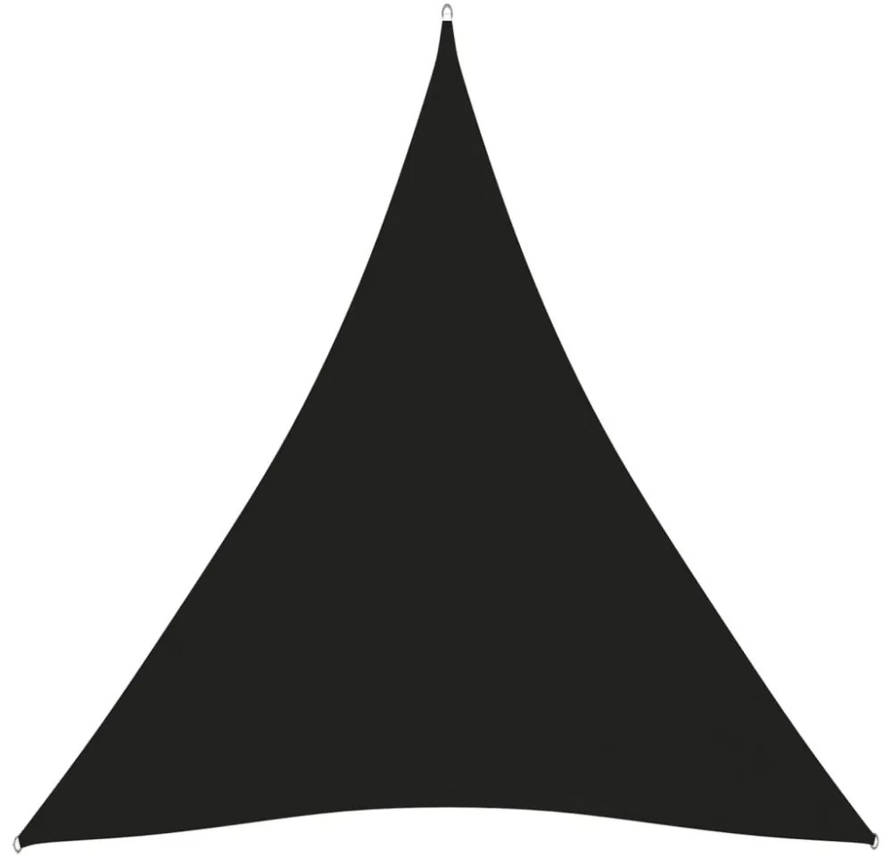 fekete háromszögű oxford-szövet napvitorla 3 x 4 x 4 m