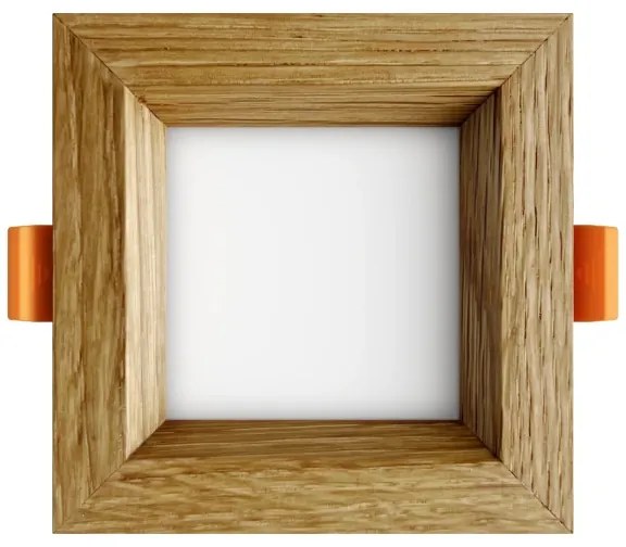 APLED - LED Lámpa SQUARE WOODLINE LED/3W/230V 3000K 9x9 cm tölgy tömör fa