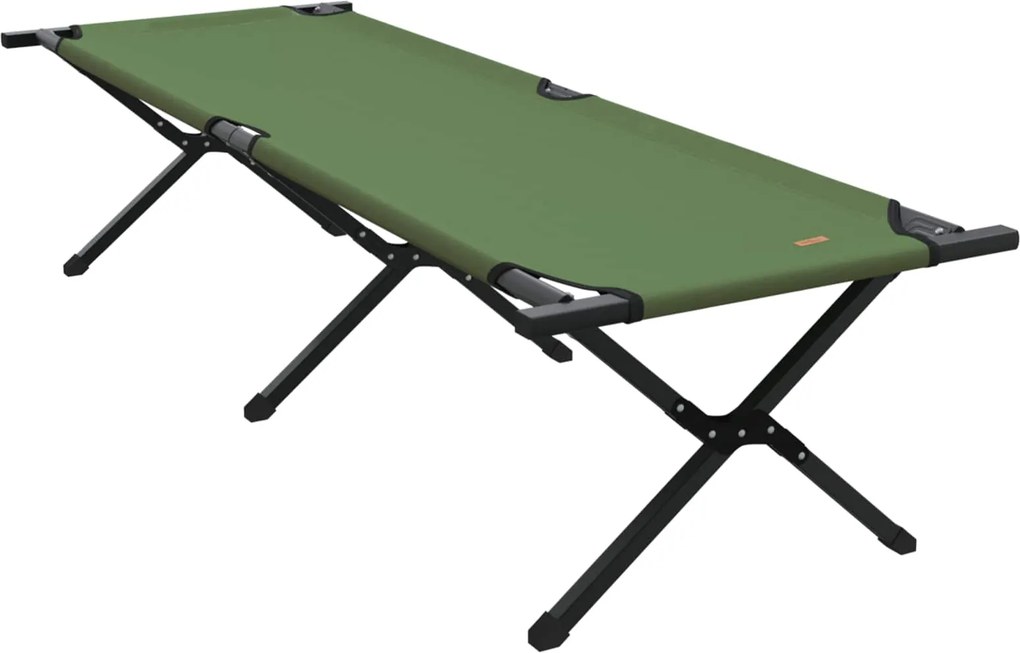 vidaXL Összecsukható Kemping Ágy Zöld 193 x 69 x 45 cm Oxford szövet