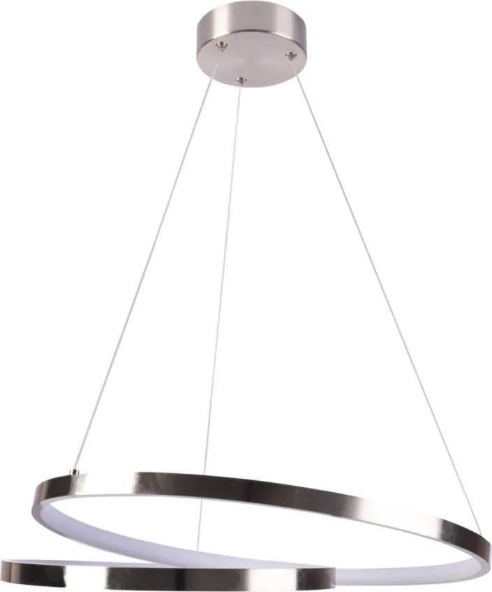 POLUX 328045 ZEFIRA Modern Led Függesztett Lámpa Nikkel LED IP20