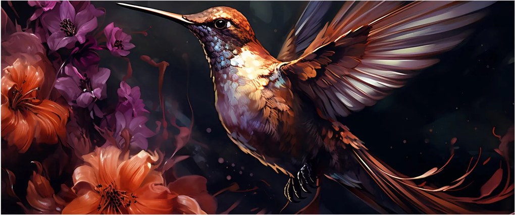 Kép - Kolibri (120x50 cm)