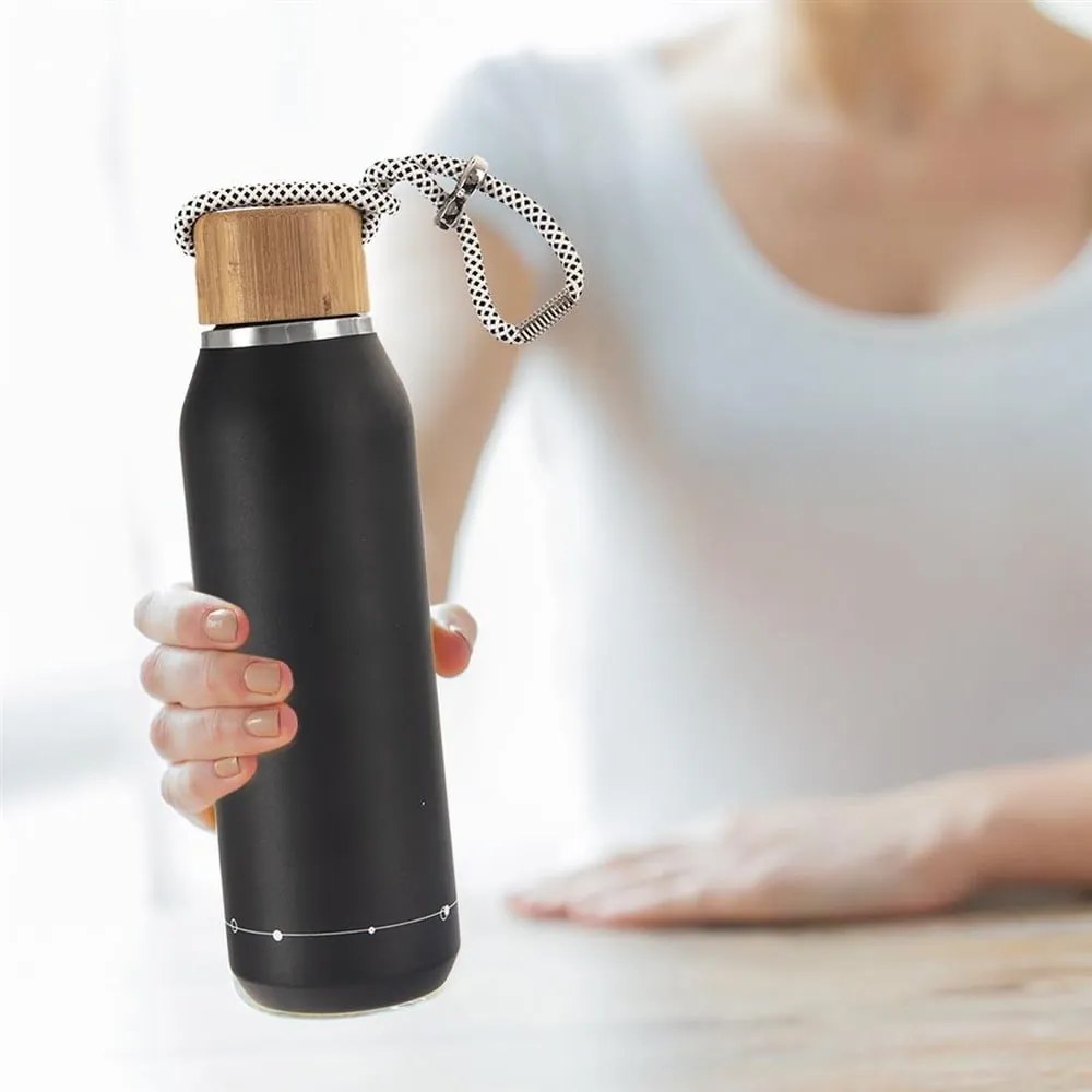 Fekete termosz 600 ml – Orion