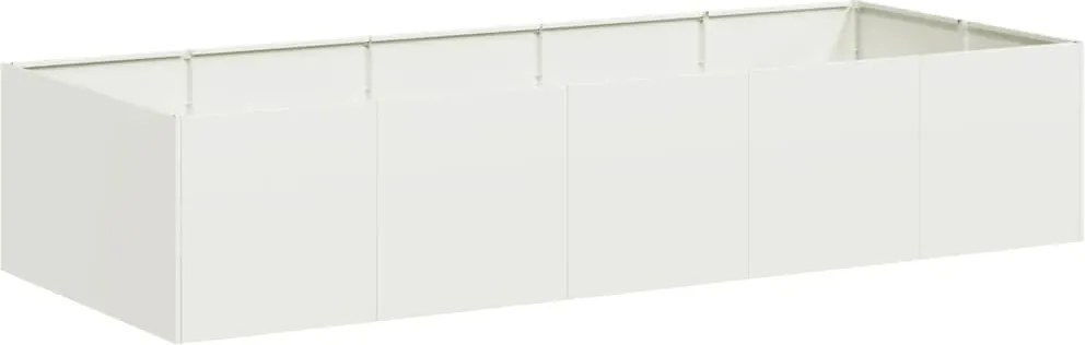 vidaXL fehér acél növénytartó 200x80x40 cm
