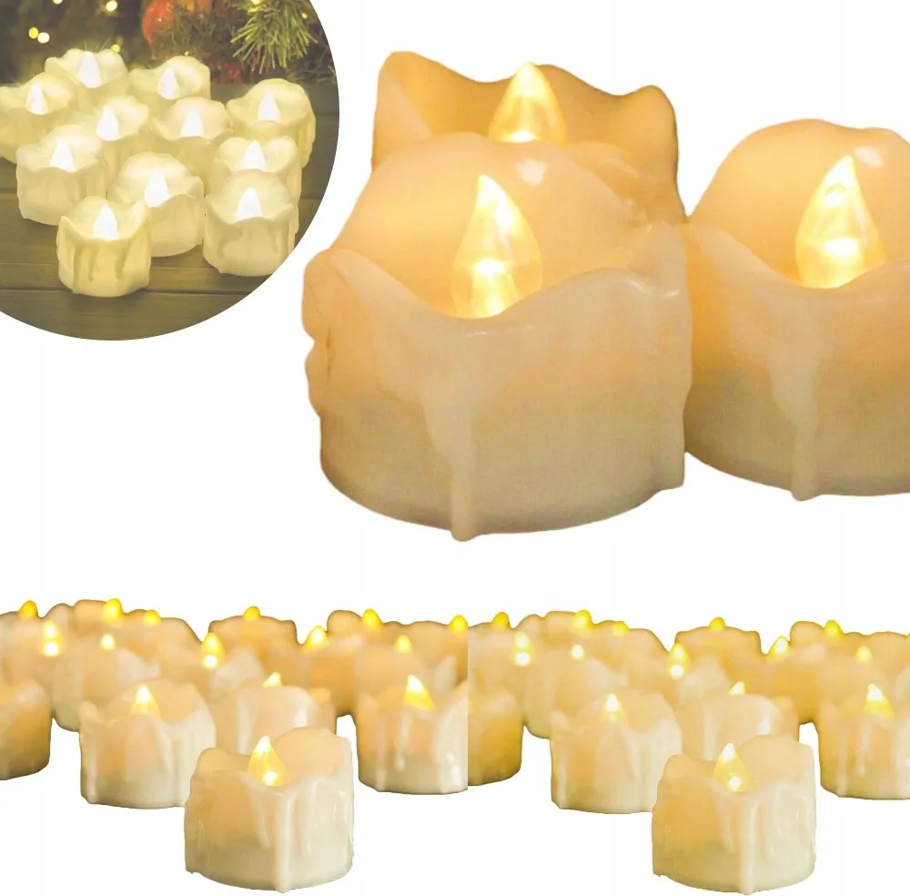 Led Gyertya Mécsestartó Utántöltő Teamécsestartó 24X