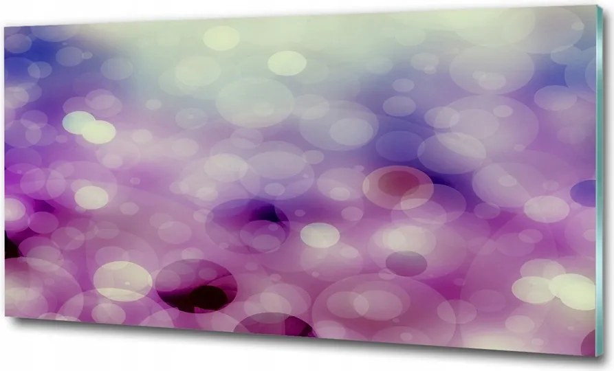 Fotó kép edzett üveg Lila kerekek 100x70
