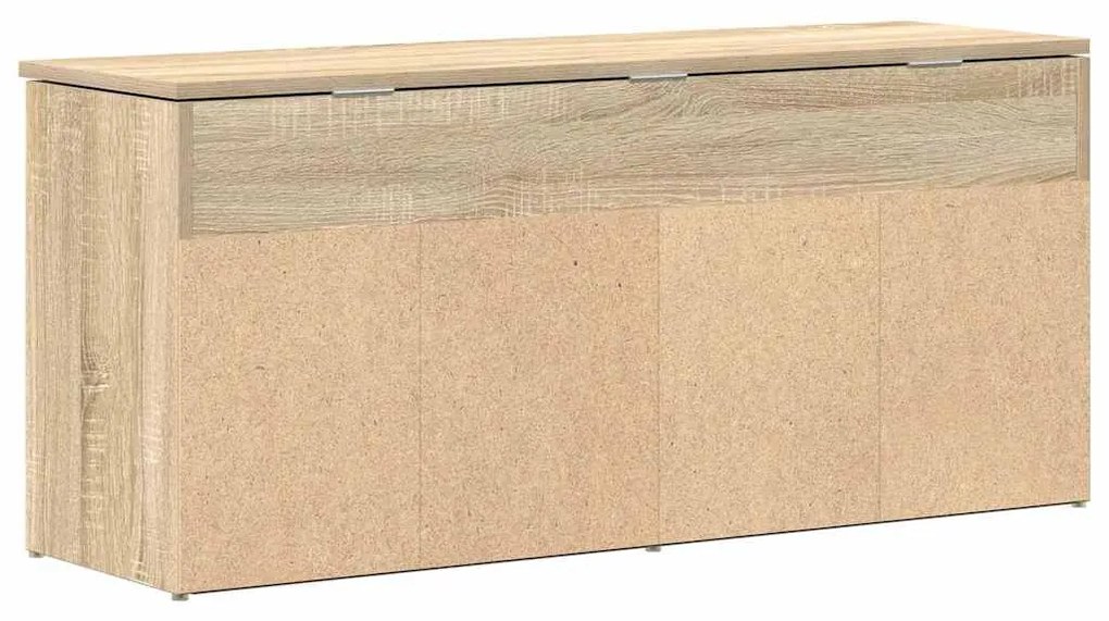 sonoma tölgy színű szerelt fa cipőpolc 102x30,5x45 cm