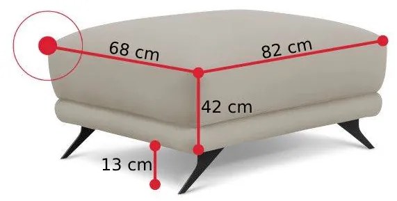 MEFIS puff, 82x42x68, softis 33